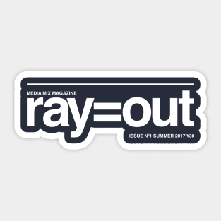 ray=out (white) Sticker